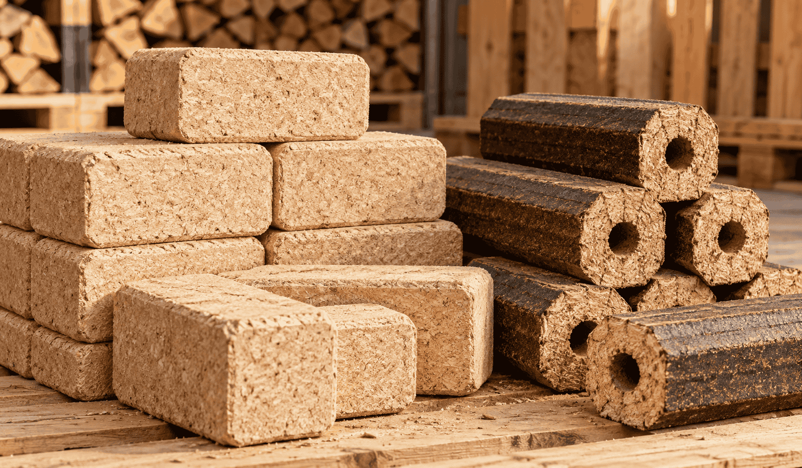 Holzbriketts