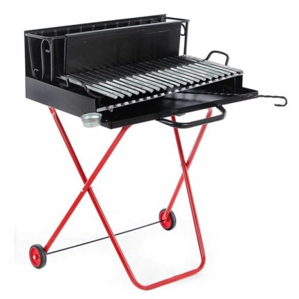 Pegoraro Angelo 214 Medium – Tragbarer Holz- und Holzkohlegrill – Klappbar