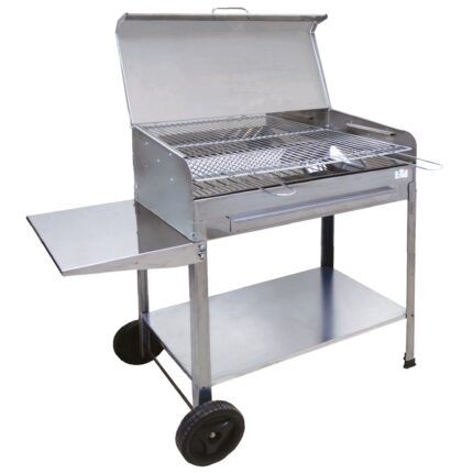 Mille Achille Large – Handgefertigter Holzkohlegrill aus Edelstahl – 67,5x37cm