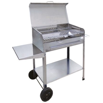 Mille Achille Small – Handgefertigter Holzkohlegrill aus Edelstahl – 47,5x37cm