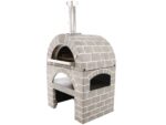 AgriEuro Pulcinella Stone – Holzbackofen für den Außenbereich – grau – 80x60 – 4 Pizzen – image 6