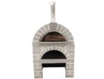 AgriEuro Pulcinella Stone – Holzbackofen für den Außenbereich – grau – 80x60 – 4 Pizzen – image 7