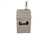 AgriEuro Pulcinella Stone – Holzbackofen für den Außenbereich – grau – 80x60 – 4 Pizzen – image 8