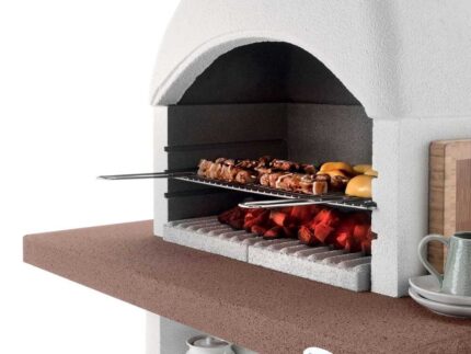 Palazzetti Oslo 2 – Grillkamin aus Beton – Grillrost 68x40 cm – image 2