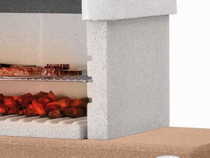 Palazzetti Rimini – Grillkamin aus Beton – Grillfläche 68x40 cm – image 2