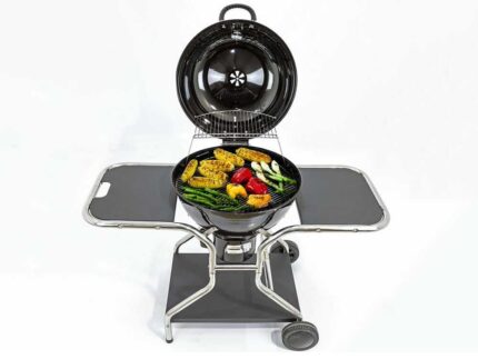 MasterCook Sally – Holzkohlegrill mit Wagen – Durchmesser des Grillrosts 57 cm – image 2