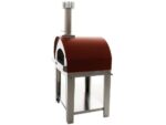 Fontana Mangiafuoco – Holzbackofen für den Außenbereich mit Wagen – Rot – image 5
