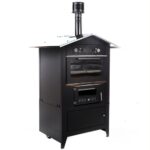 Rossofuoco Sedicinoni 80 – Holzbackofen für draußen – black