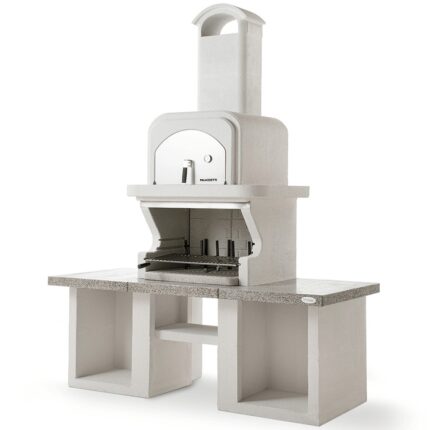 Palazzetti Pamplona – Kombi-Grillkamin-Holzbackofen aus Beton
