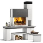 Palazzetti New York – Gemauerter Holz- und Holzkohlegrill
