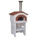 Linea VZ Ponza – Holzbackofen für den Aussenbereich, mit Basis – Kochkammer 55x59 cm