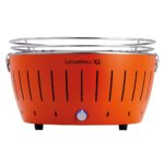 LotusGrill LG G435 U OR – Tragbarer XL-Grill für den Außenbereich – Orangefarbene Außenhülle
