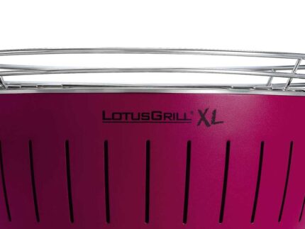 LotusGrill LG G435 U PU – Tragbarer XL-Holzkohlegrill für den Außenbereich – Violette Außenhülle – image 2