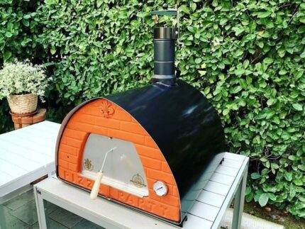 Pizza Party 70x70 – Holz-Pizzaofen für den Außenbereich – Backraum 60 x 60 cm – Backboden aus Biscotto – image 2