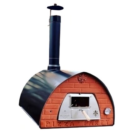Pizza Party Pizzone – Holz-Pizzaofen für den Außenbereich – Backraum 60 x 80 cm – Backboden aus Schamottsteinen