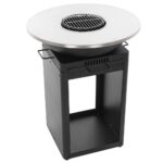Royal Food FOL-4100 – Holz- und Holzkohlegrill – Grillrost und Grillplatte aus Edelstahl