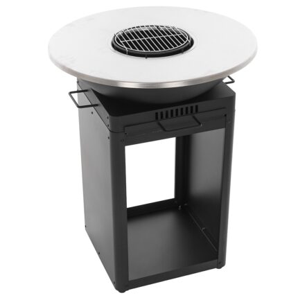 Royal Food FOL-4100 – Holz- und Holzkohlegrill – Grillrost und Grillplatte aus Edelstahl