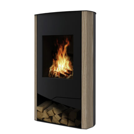 Wamsler N-Line Dauerbrandofen 5 kW – Sandstein, Korpus Stahl Schwarz