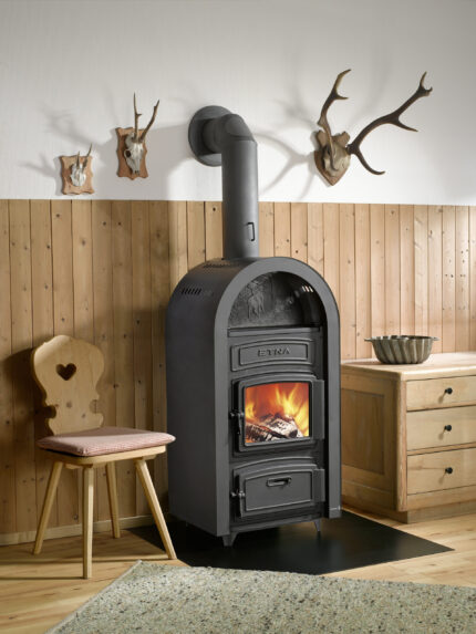 Wamsler Etna Hüttenofen Dauerbrandofen Stahl/Guss Schwarz 9 kW – image 2
