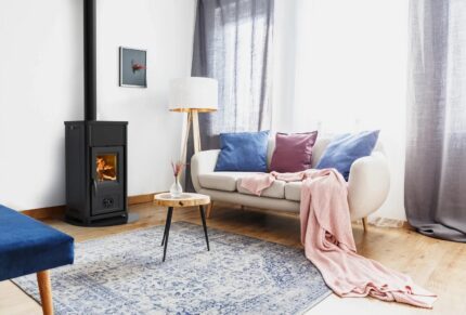 Dal Zotto Silla Kaminofen mit Kochplatte 6,6 kW – Stahl Schwarz – image 2