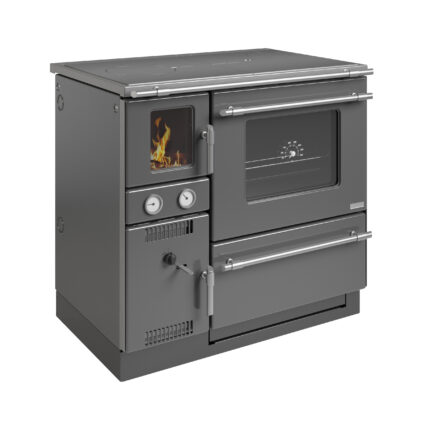 Wamsler K 148 F wasserführender Holzherd 23 kW – Anthrazit, Backfach rechts