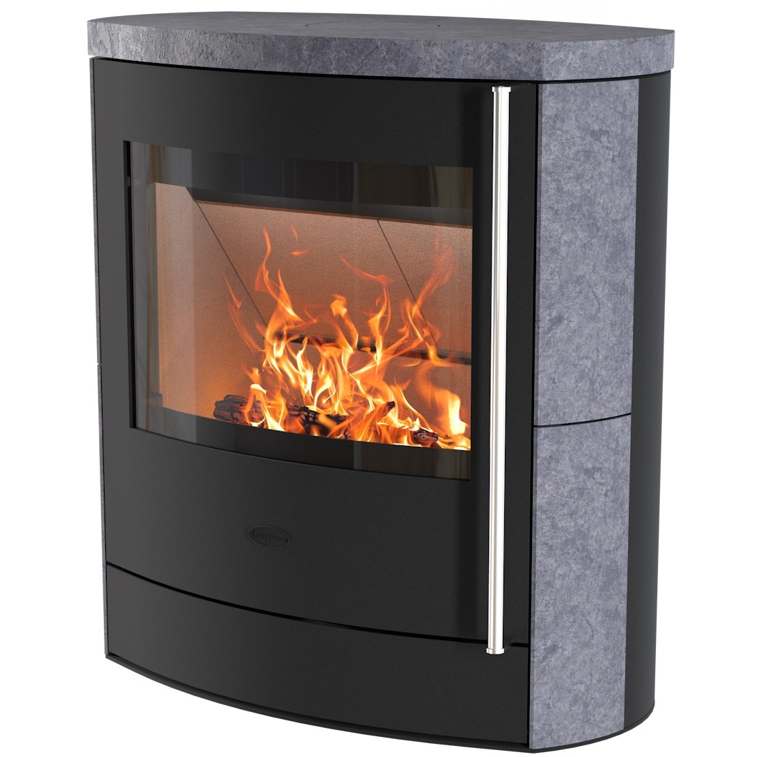 Fireplace Adamis Kaminofen 8 kW – Speckstein Grau Fireplace Adamis Kaminofen 8 kW – Speckstein Grau
