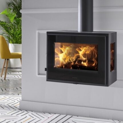 Panadero Java Wall Wand-Kaminofen Stahl Schwarz 8 kW