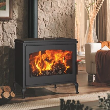 Panadero Provence Kaminofen Stahl Schwarz 8,2 kW