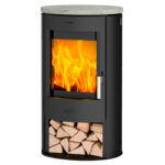 Fireplace Zaria Top Kaminofen Stahl Schwarz 6 kW