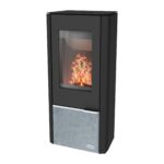 Fireplace Kingstone Kaminofen Speckstein Schwarz 6 kW