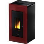 FreePoint Vega Pelletofen Bordeaux 10 kW