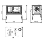 365 Cook Lite Küchenherd Gusseisen Grün emailliert 8,5 kW – image 8
