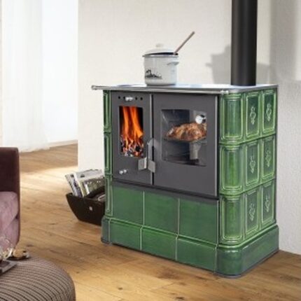 Domofire Steyr Sparherd Keramik Flaschengrün 7,5 kW