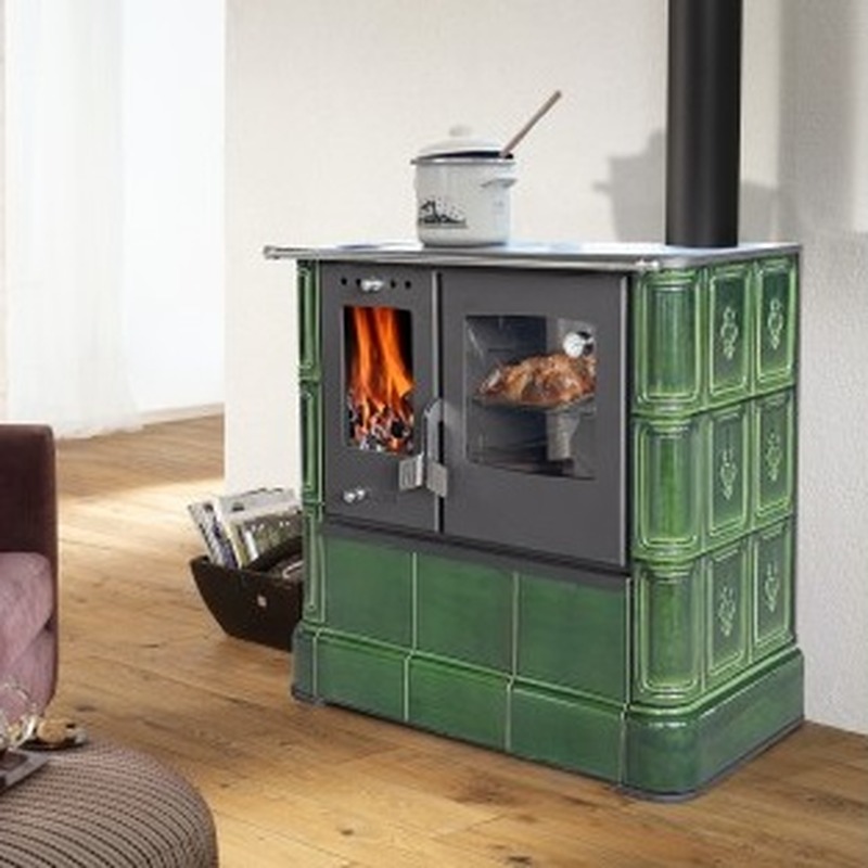 Domofire Steyr Sparherd Keramik Flaschengrün 7,5 kW Domofire Steyr Sparherd Keramik Flaschengrün 7,5 kW
