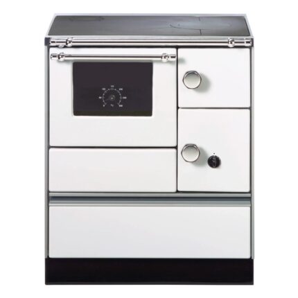Wamsler Westminster K76-70 Küchenherd 7,3 kW – Weiß, Backfach links, Stahlplatte