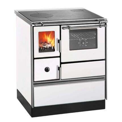 Wamsler Westminster K76F-70 Küchenherd 7,6 kW – Weiß, Backfach rechts, Stahlplatte