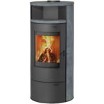 Thermia Kamin-Ofen München V3 Gussgrau Speckstein Automatik 7 kW