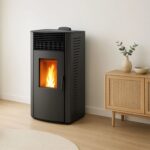 Sannover Anita 15 Pelletofen 12,8 kW – Schwarz – image 3