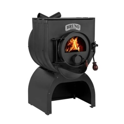 Bruno Werkstattofen Mini II 9 kW mit Herdplatte inkl. Untergestell Move