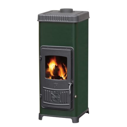 Plamen Dora 10N Werkstattofen mit Herdplatte Grün 7,2 kW