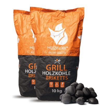 Heizfuxx Grillbriketts – 600 kg Palette (60 × 10 kg)