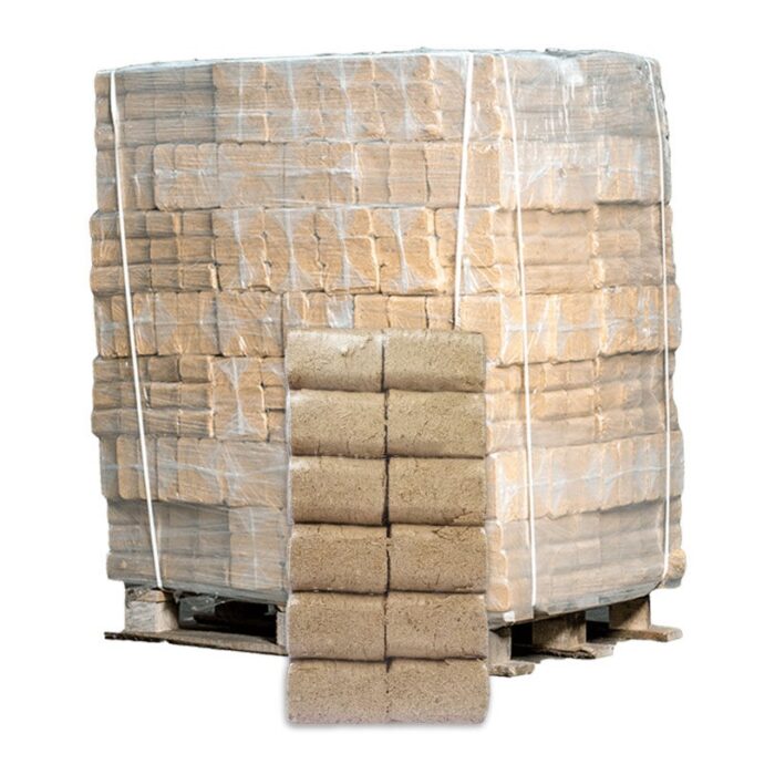 Hartholzbriketts Buche/Eiche – Hardcubes 960 kg Palette (96 × 10 kg)