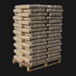 Nadelholzbriketts rund – Rounders 960 kg Palette (96 × 10 kg)