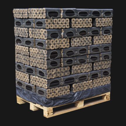 Pini-Kay Hartholzbriketts – überwiegend Eiche, 960 kg Palette (96 × 10 kg)