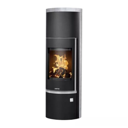 Justus Faro W+ 2.0 Kaminofen 7 kW – Speckstein/Schwarz