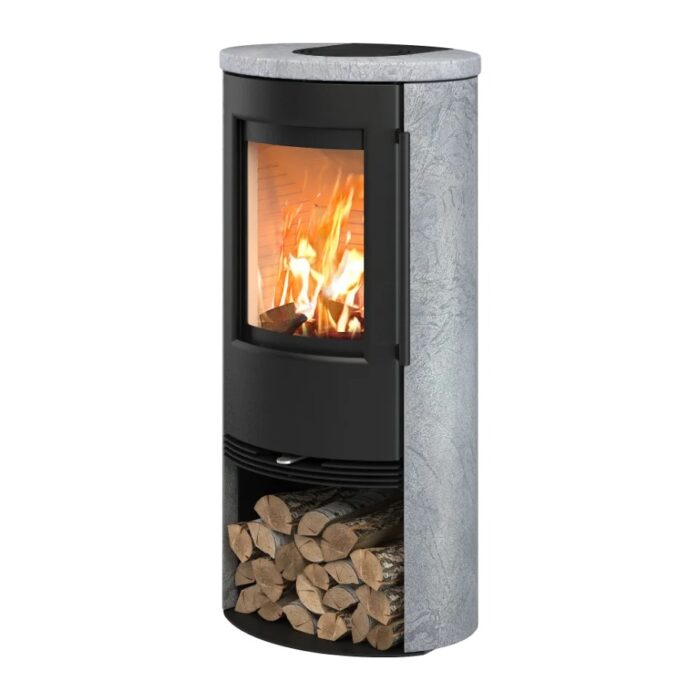 TermaTech TT21RS Kaminofen 5 kW – Speckstein/Schwarz