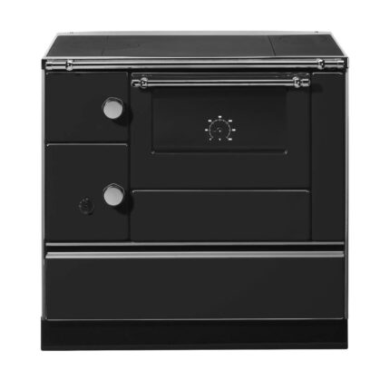 Wamsler Westminster K76-90 Küchenherd 7,3 kW – Schwarz, Backfach rechts, Stahlplatte