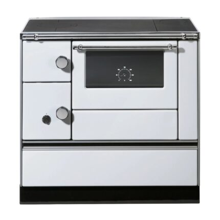 Wamsler Westminster K76-90 Küchenherd 7,3 kW – Weiß, Backfach rechts, Stahlplatte