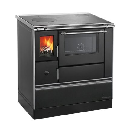 Wamsler Westminster K76F-90 Küchenherd 7,6 kW – Schwarz, Backfach rechts, Stahlplatte