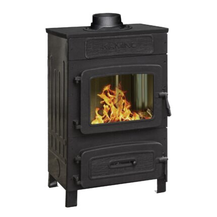 Wamsler WO 109-6F Werkstattofen 6 kW – Email Schwarz, Sichtfenster, Anschluss oben